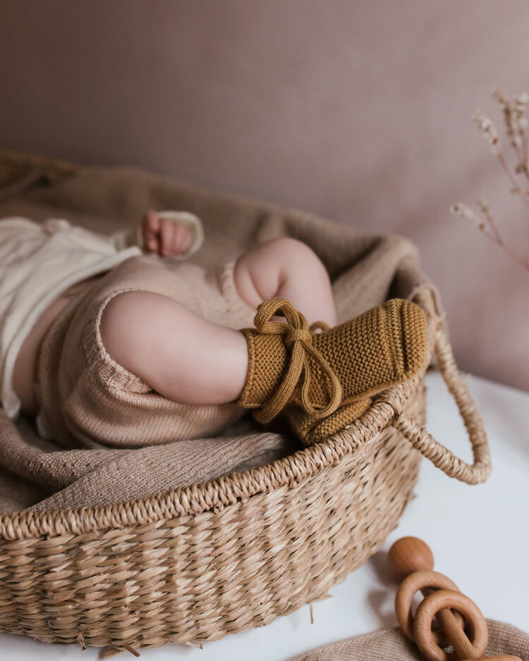 Hvid Booties - Ochre