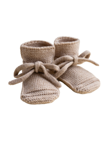 Hvid Booties - Sand