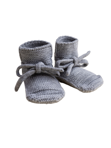 Hvid Booties - Grey Melange