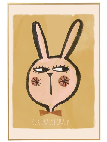 Studio Loco Wallposter - Rabbit Grow Slowly