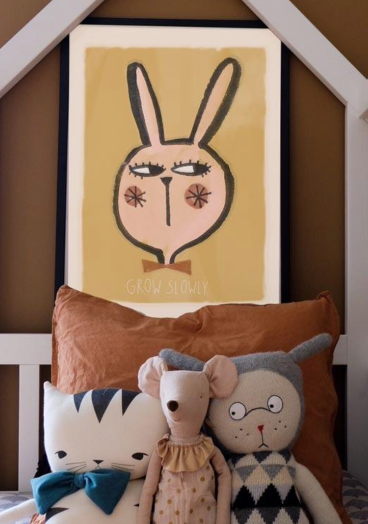 Studio Loco Wallposter - Rabbit Grow Slowly