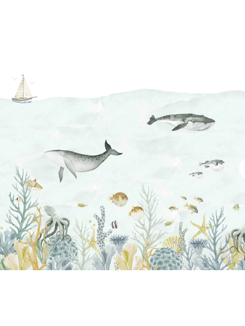Creative Lab Amsterdam Behangpapier - Sealife Blue