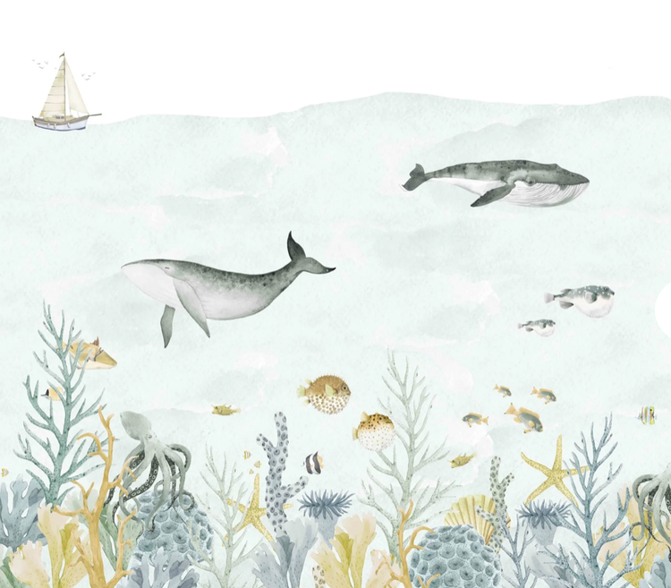 Creative Lab Amsterdam Wallpaper - Sealife Blue