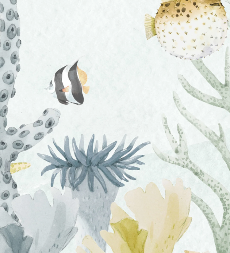 Creative Lab Amsterdam Behangpapier - Sealife Blue