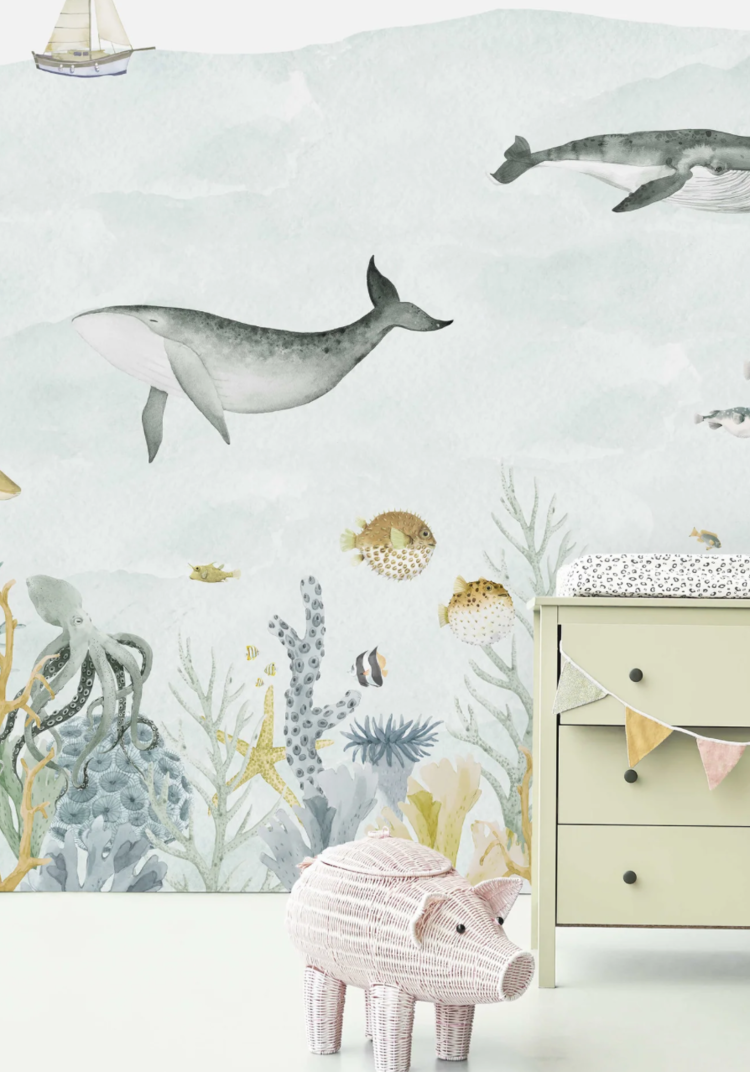 Creative Lab Amsterdam Behangpapier - Sealife Blue