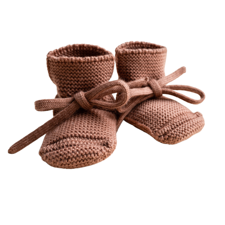 Hvid Booties - Terracotta