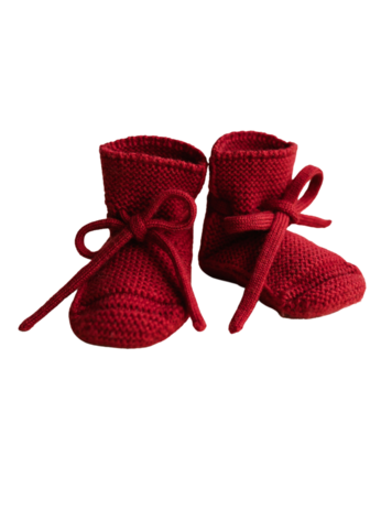 Hvid Booties - Cranberry