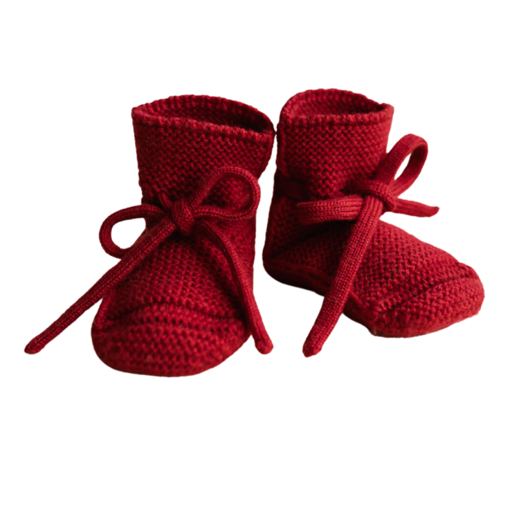 Hvid Booties - Cranberry