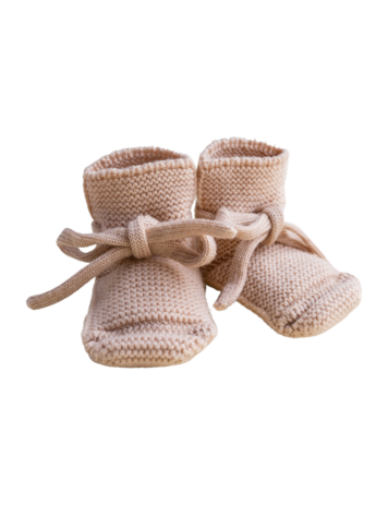 Hvid Booties - Apricot