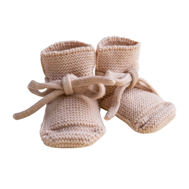 Hvid Booties - Apricot