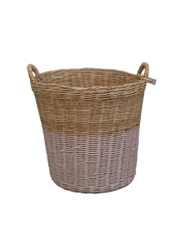 Numero 74 Rattan Storage Basket - Dusty Pink