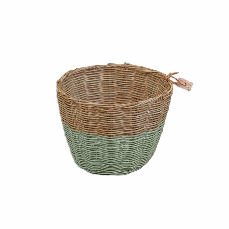 Numero 74 Rattan Storage Basket - Sage Green