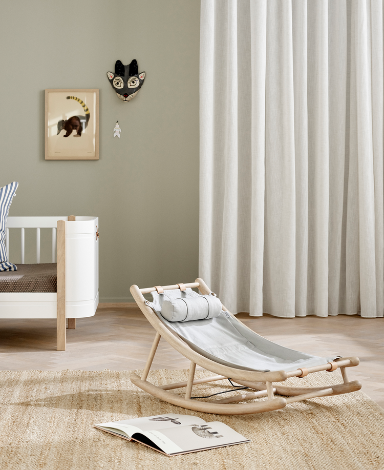 Oliver Furniture Baby & Toddler Rocker - Oak/Grey