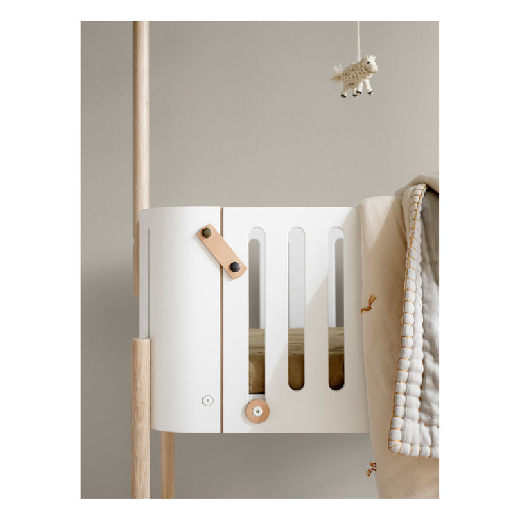 Oliver Furniture Co-Sleeper Incl. Bench Conversion Wood White/Oak