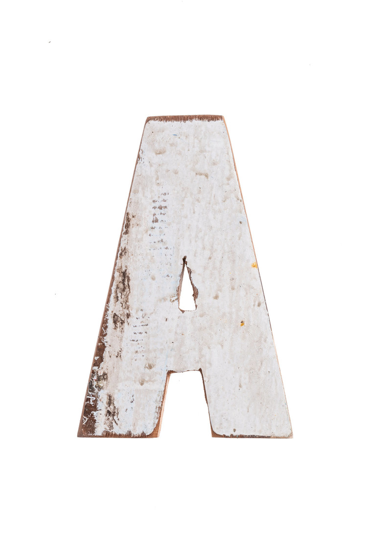Houten Bootletter A