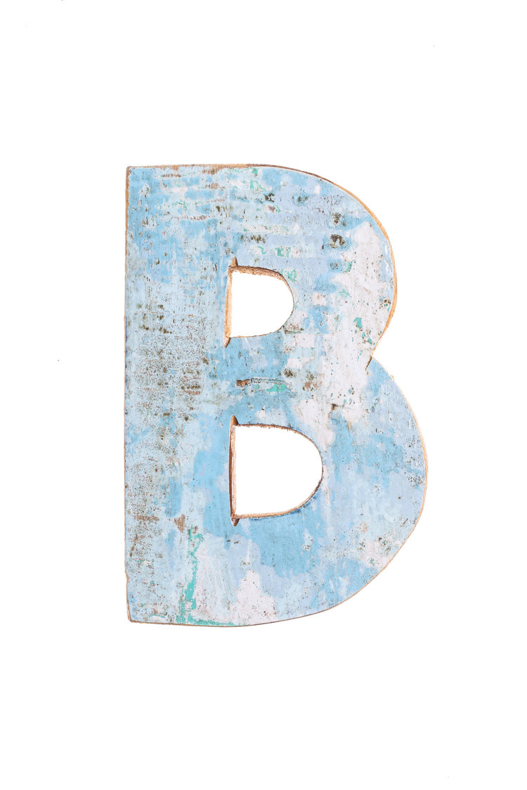 Houten Bootletter B