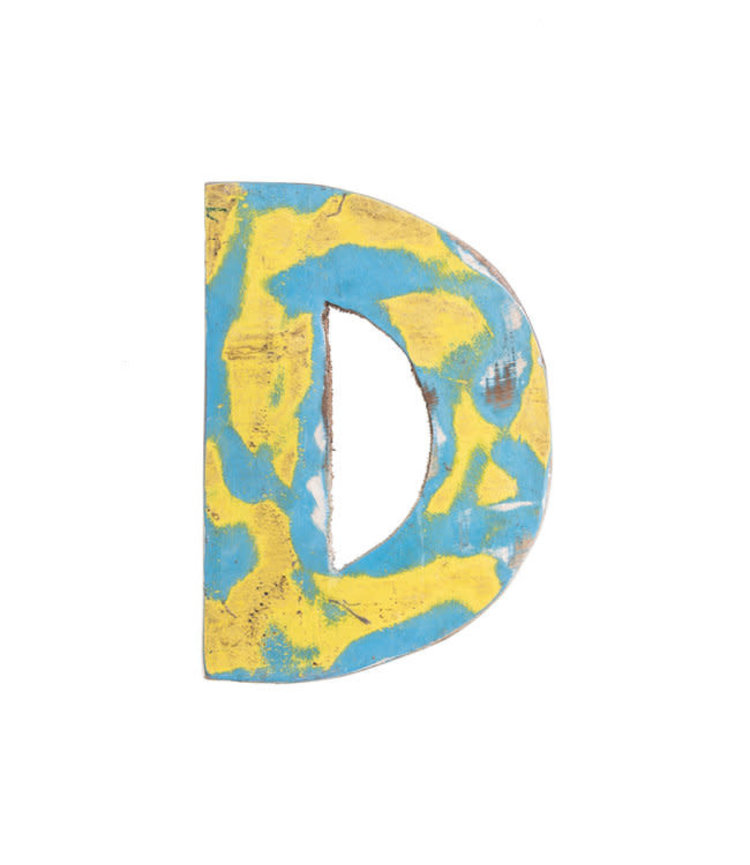 Houten Bootletter D