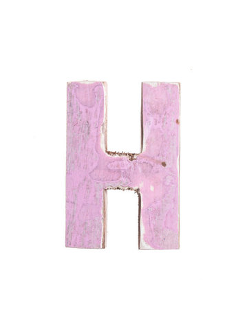Houten Bootletter H