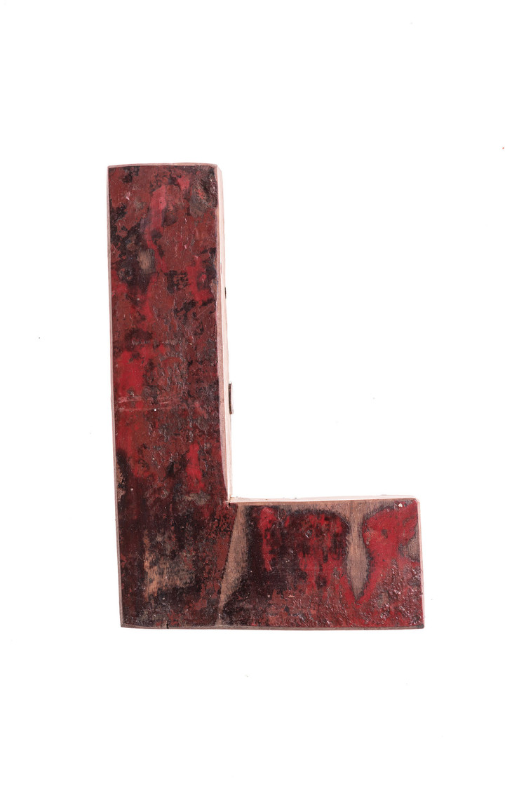Houten Bootletter L