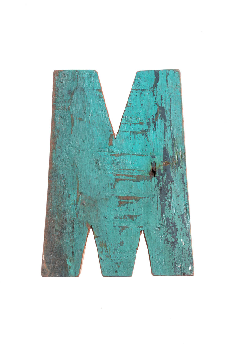 Houten Bootletter M