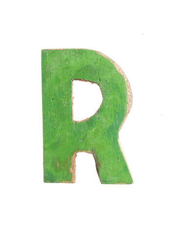Houten Bootletter R