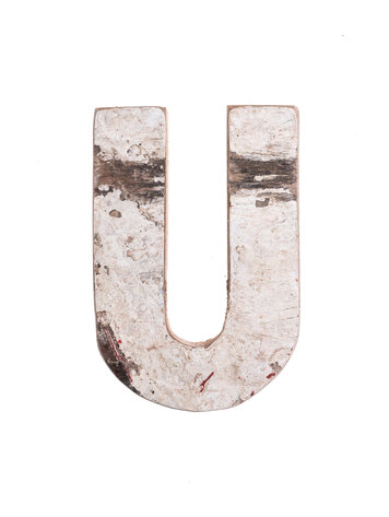 Houten Bootletter U