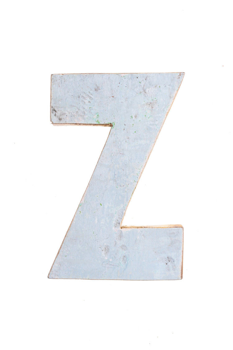Houten Bootletter Z