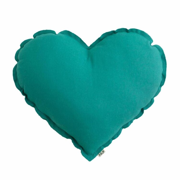 Numero 74 Kussen Hart - Aqua Blue