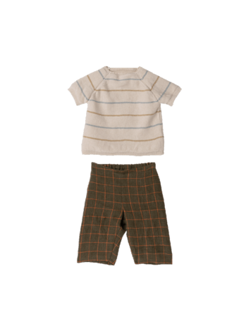 Maileg Pants And Knitted Sweater, Size 5