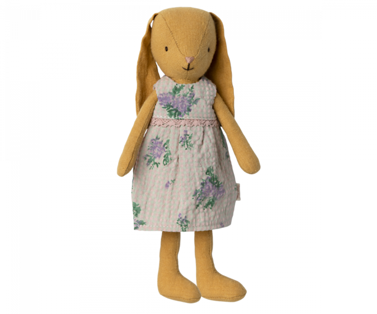 Maileg Bunny Size 1, Dusty Yellow - Dress