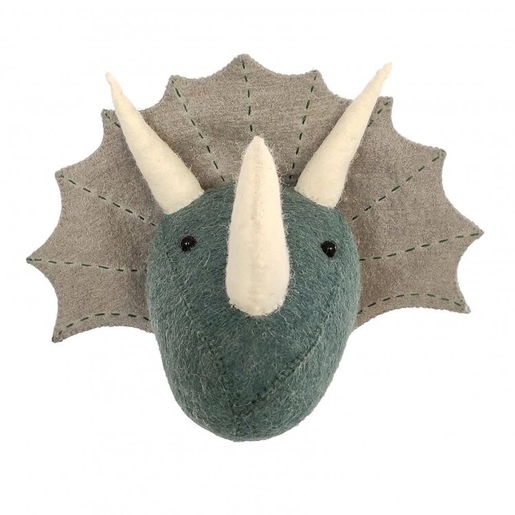 Fiona Walker England Dierenhoofd Triceratops - Mini
