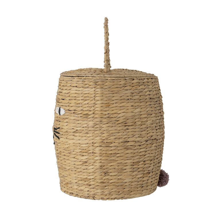 Nelle Basket With Lid - Water Hyacinth