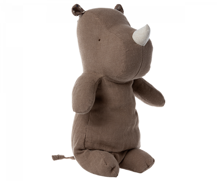 Maileg Safari Friends, Medium Rhino - Light Brown