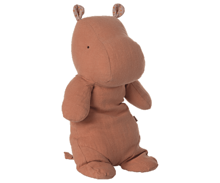 Maileg Safari Friends, Medium Hippo - Dusty Coral