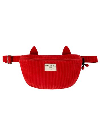 Emile et ida Fanny Bag Banane - Rouge