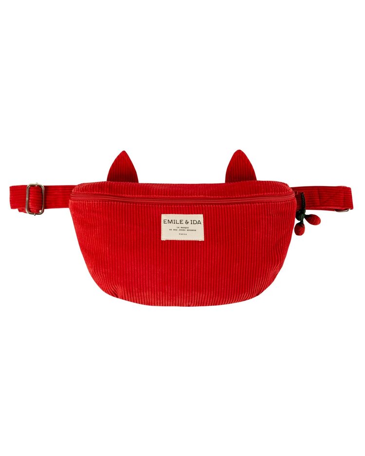 Emile et ida Fanny Bag Banane - Rouge