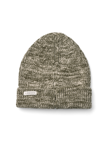 Liewood Ezra Beanie - Army Brown/Sandy