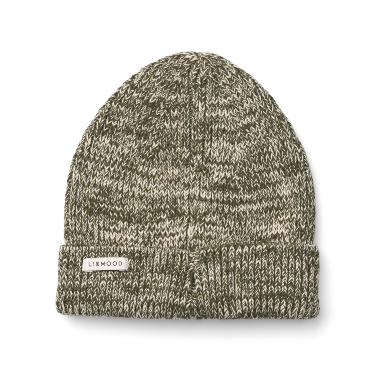 Liewood Ezra Beanie - Army Brown/Sandy
