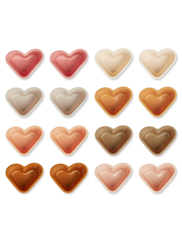 Liewood Tilo Cupcakevormpjes 16-Pack - Heart/Rose Multi Mix