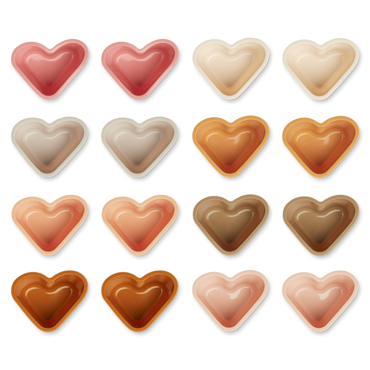 Liewood Tilo Cupcakevormpjes 16-Pack - Heart/Rose Multi Mix