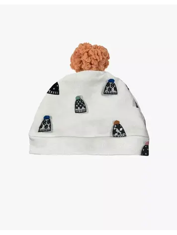 Minikane Bonnet Marius Top Of Winter Pompon Cassonade