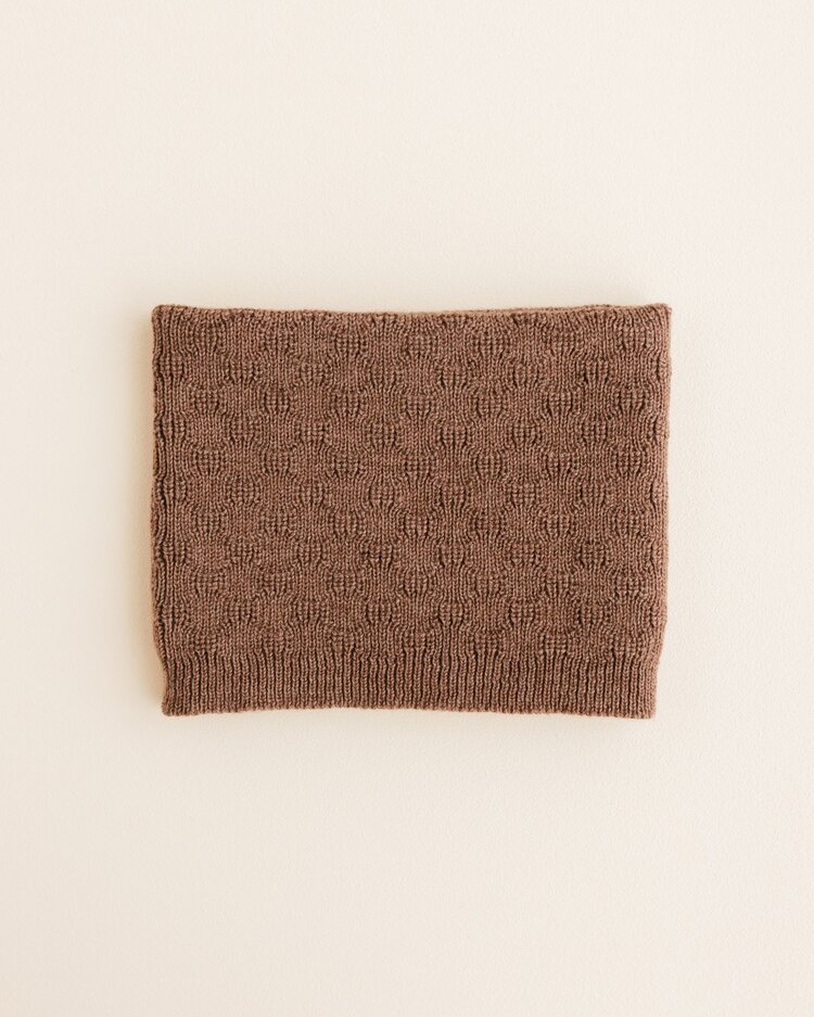 Hvid Tube Scarf Gigi - Mocha