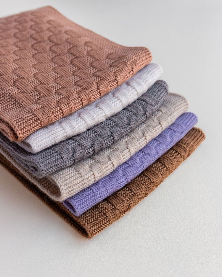 Hvid Scarf Fiona - Chocolate