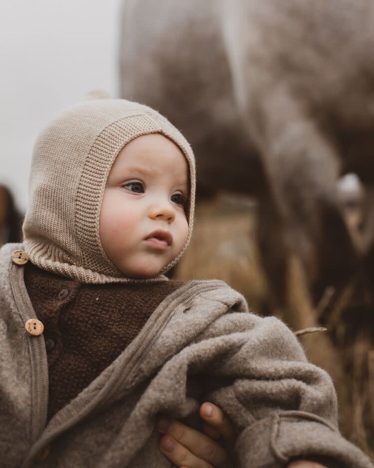 Hvid Balaclava Eddy - Sand