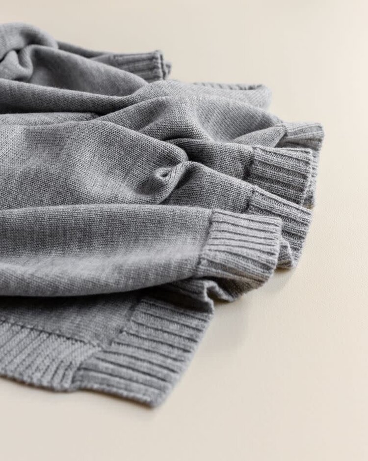 Hvid Blanket Didi - Grey Melange