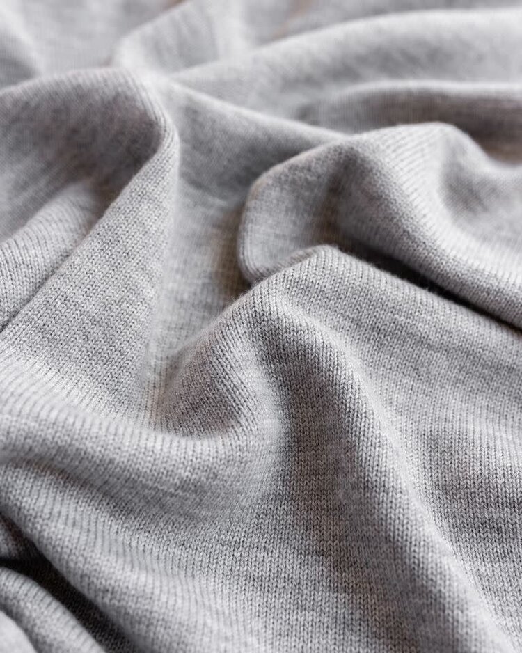 Hvid Blanket Didi - Grey Melange