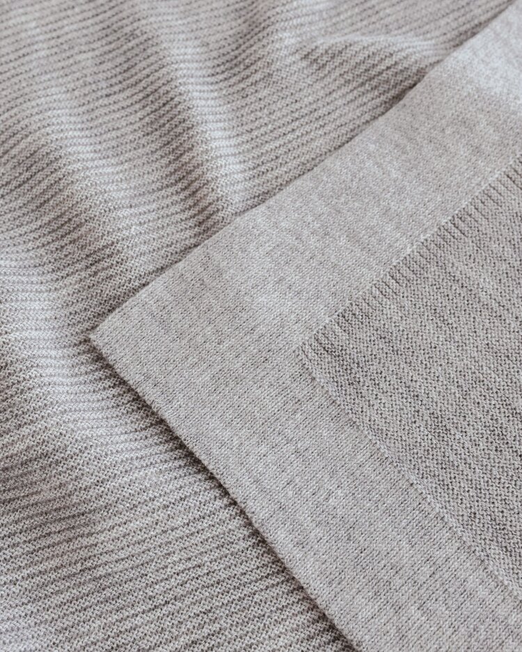 Hvid Blanket Gust - Grey Melange