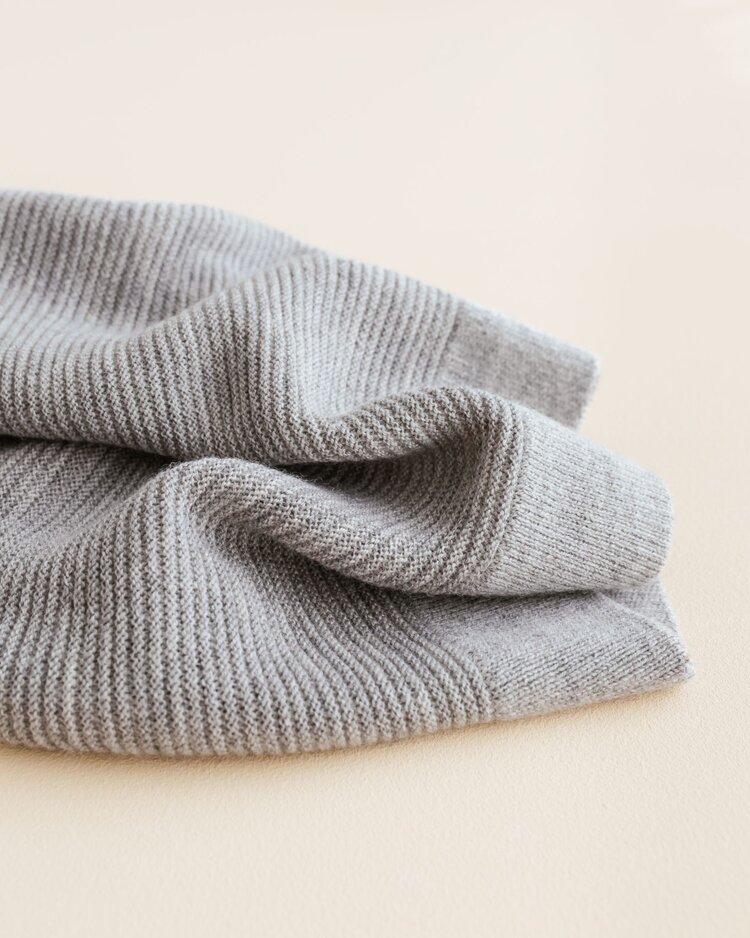 Hvid Blanket Gust - Grey Melange
