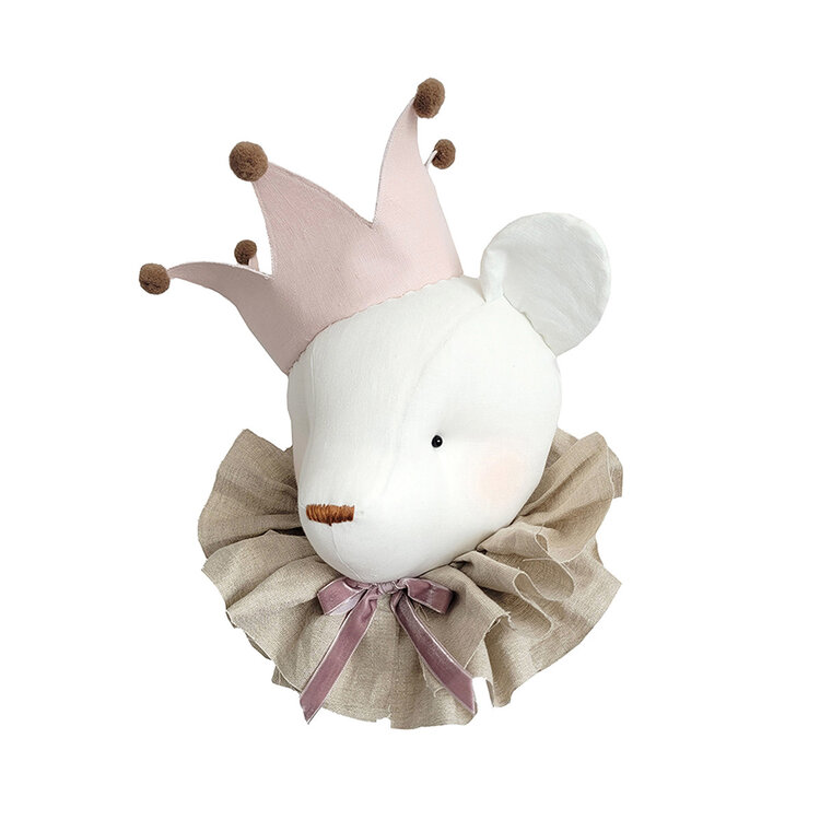 Love me Decoration Bear - Cream With Powder Crown