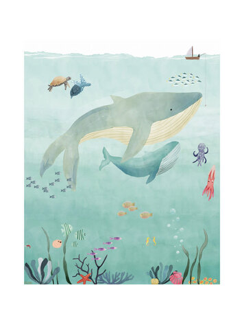 Mimi Lou Behangpapier 'Ocean'